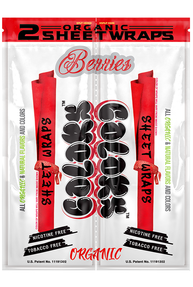 U-NITED COLORS Sheet Wraps Berries 2/25ct