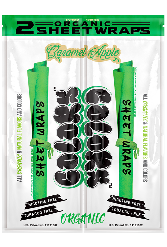 U-NITED COLORS Sheet Wraps Caramel Apple 2/25ct
