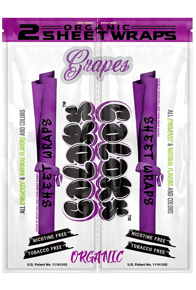 U-NITED COLORS Sheet Wraps Grape 2/25ct