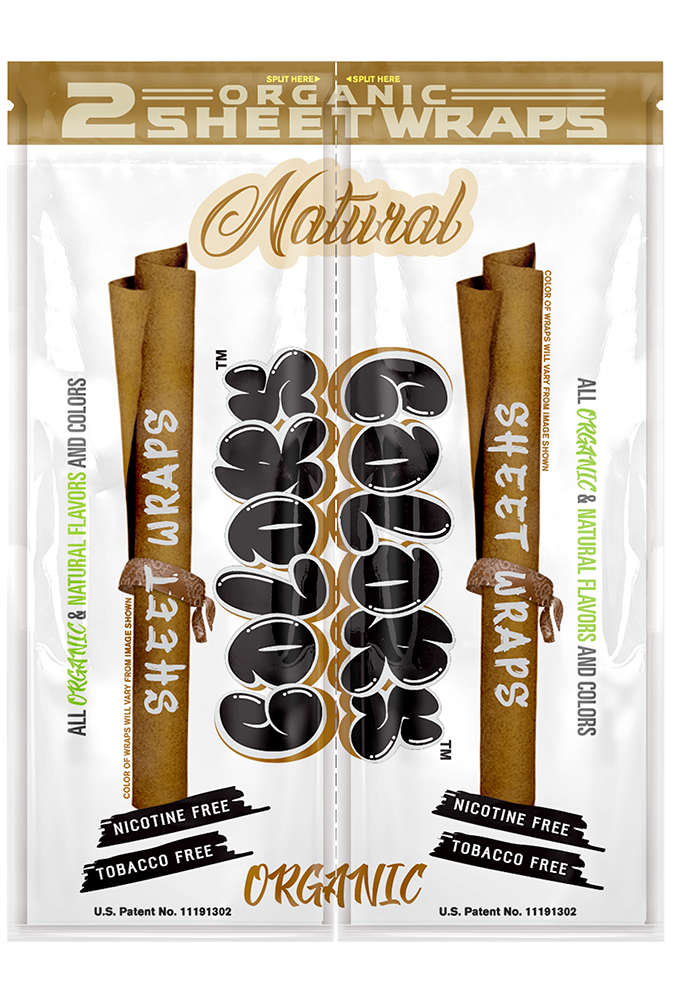 U-NITED COLORS Sheet Wraps Natural 2/25ct