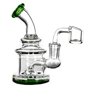 Unbranded Glass with 4mm Banger (6044) 4.5" - Green