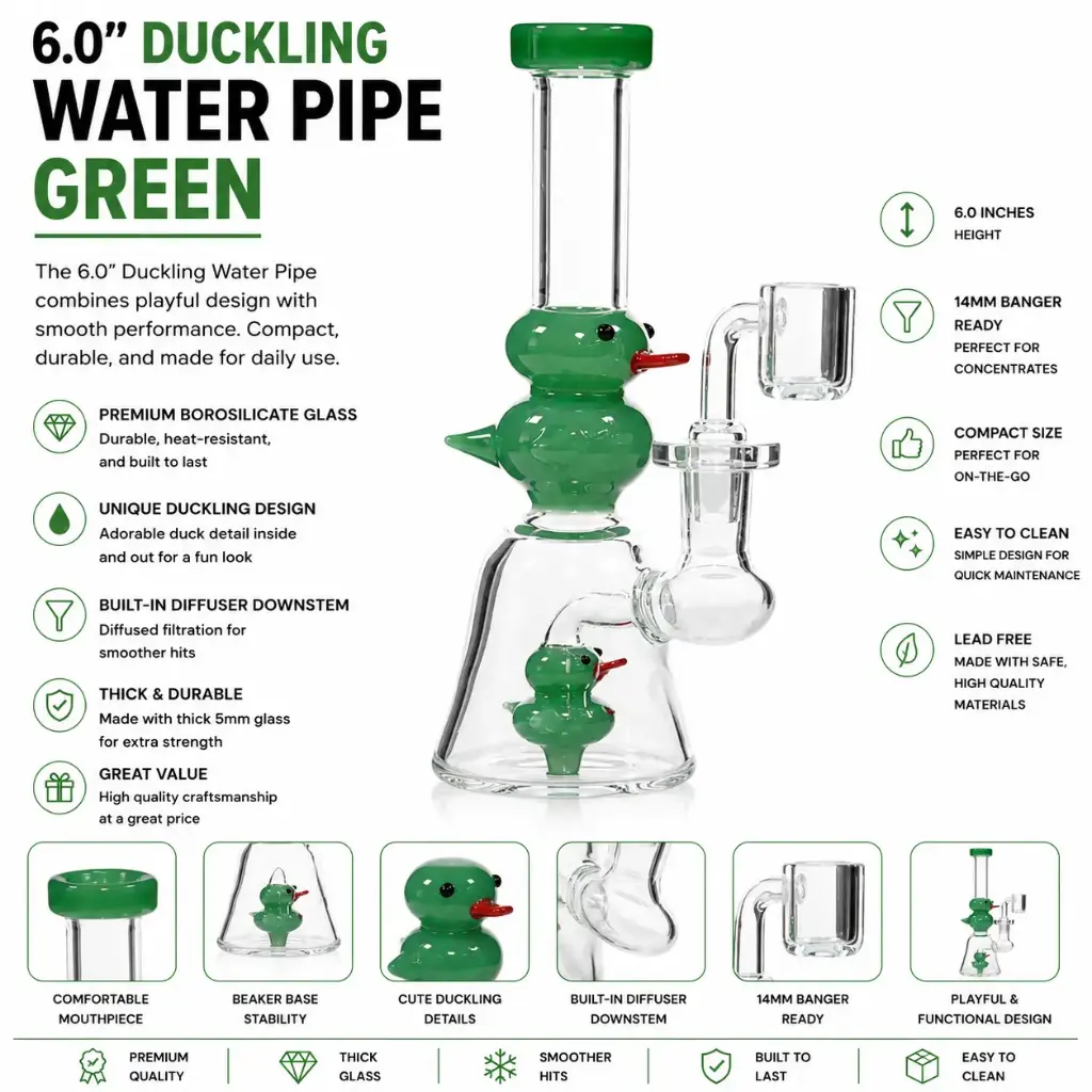 W.P.  6.0" Duckling (7128) - Green