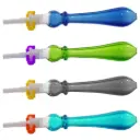 Glass Nectar Collector Color Tube with 10mm Ceramic Tip 5.5" (4 per pack)