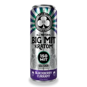 CLUB 13 Kratom Seltzer 150MIT 12oz Blackberry Currant 1ct