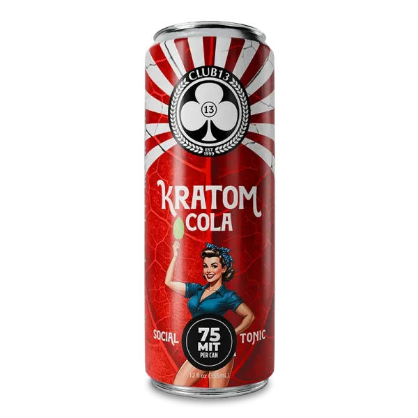CLUB 13 Kratom Seltzer Soda Edition 75MIT 12oz Cola 1ct
