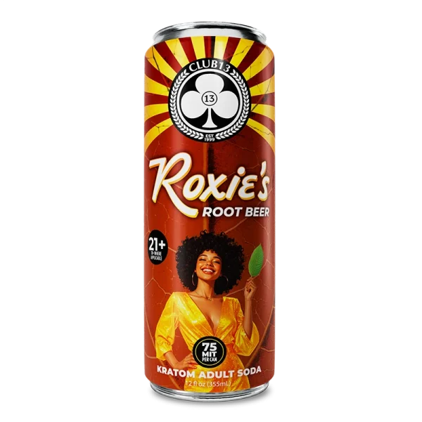 CLUB 13 Kratom Seltzer Soda Edition 75MIT 12oz Roxie's 1ct 