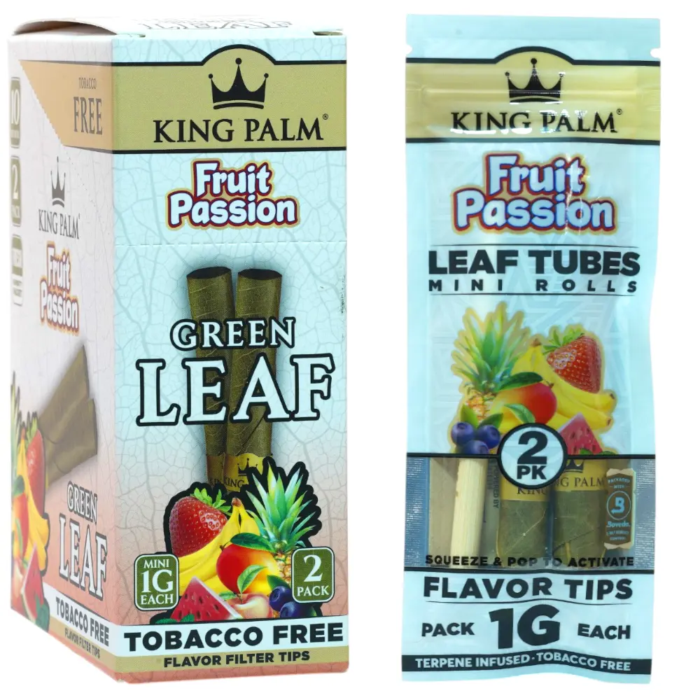 KING PALM Green Leaf Mini Fruit Passion 2-Pack 10ct