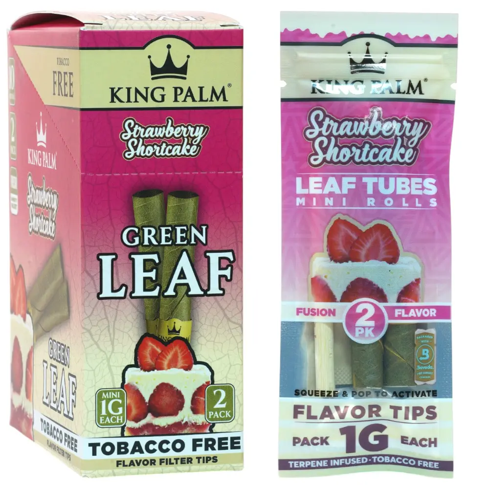 KING PALM Green Leaf Mini Strawberry Shortcake 2-Pack 10ct
