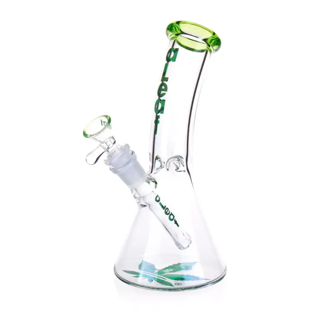 aLeaf Glass 8" ALEAF "THE ESSENTIAL BENT NECK WP GREEN