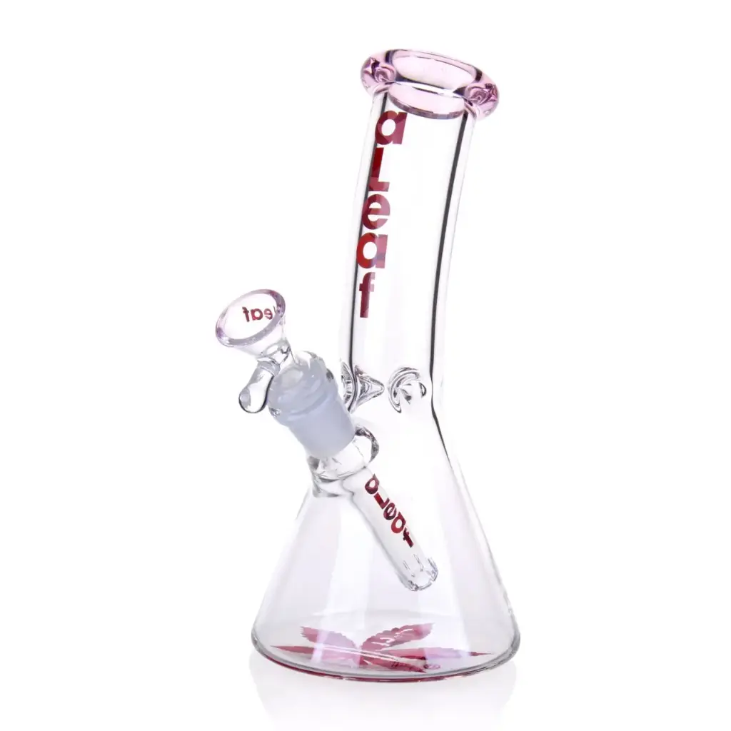 aLeaf Glass 8" ALEAF "THE ESSENTIAL BENT NECK WP PINK