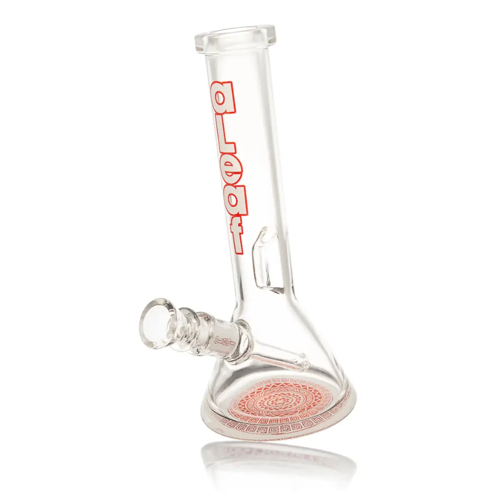 aLeaf Glass 8.5" THE TRIBAL BEAKER - Red