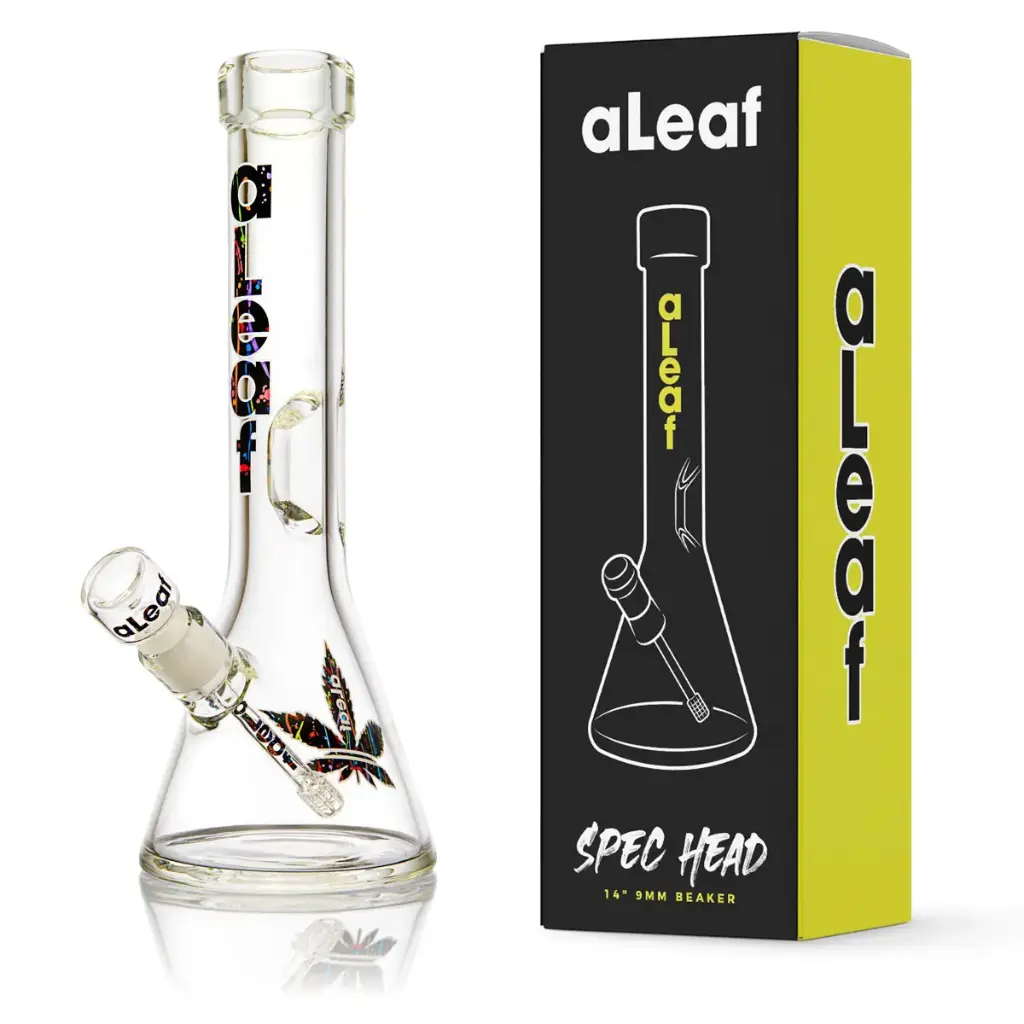 aLeaf Glass 14" 9MM BEAKER TWILIGHT