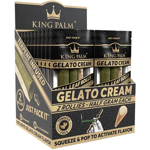 KING PALM Cones Palm Leaf Rollie 2-pack - Gelato Cream