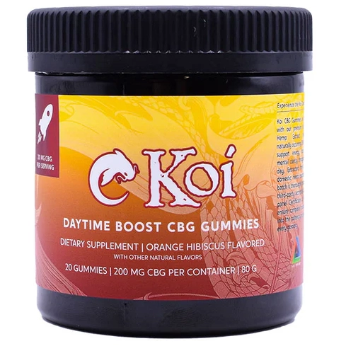 Koi Gummies & Edibles CBD Daytime Boost Gummies 20ct 200mg - Orange Hibiscus