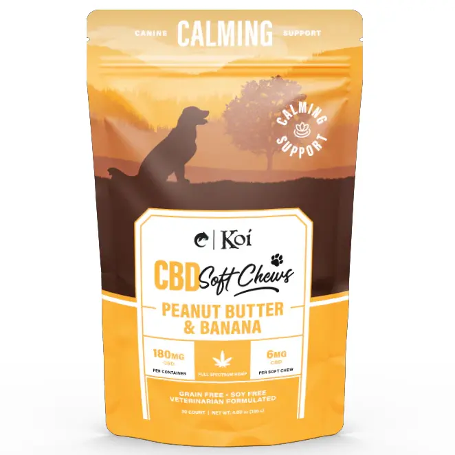 Koi CBD Dog Chews 30ct 180mg - Peanut Butter & Banana