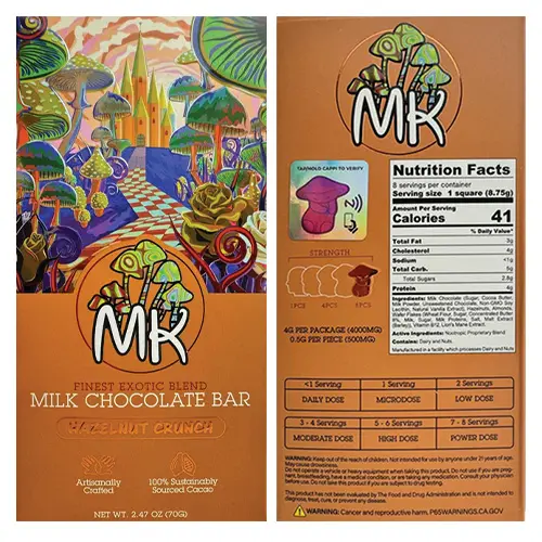 MK Brand Magic Chocolate Bar 4000mg - Hazelnut Crush
