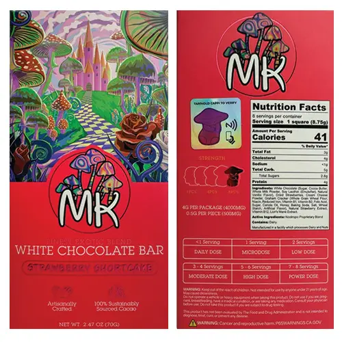 MK Brand Magic Chocolate Bar 4000mg - Strawberry Shortcake