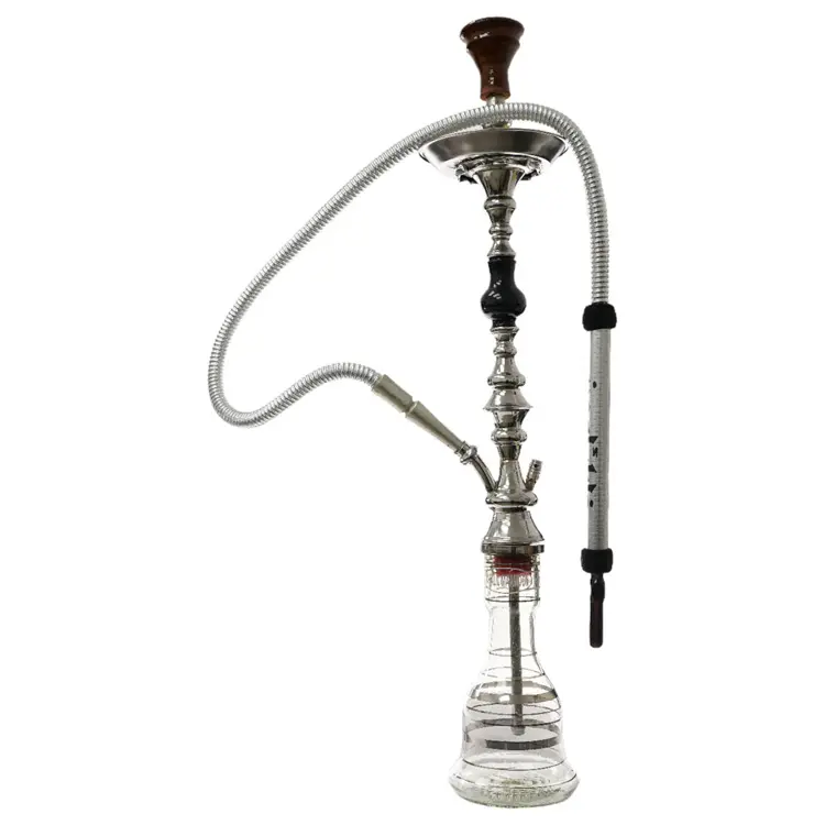 Khalil Mamoon Hookah  - 36.0" Silver