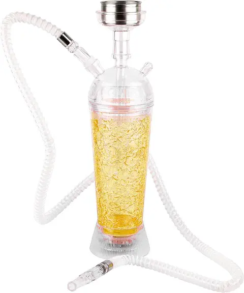 13" DeLite, Yellow, RIP Brand, 1 Hose, Color Box, LED Light