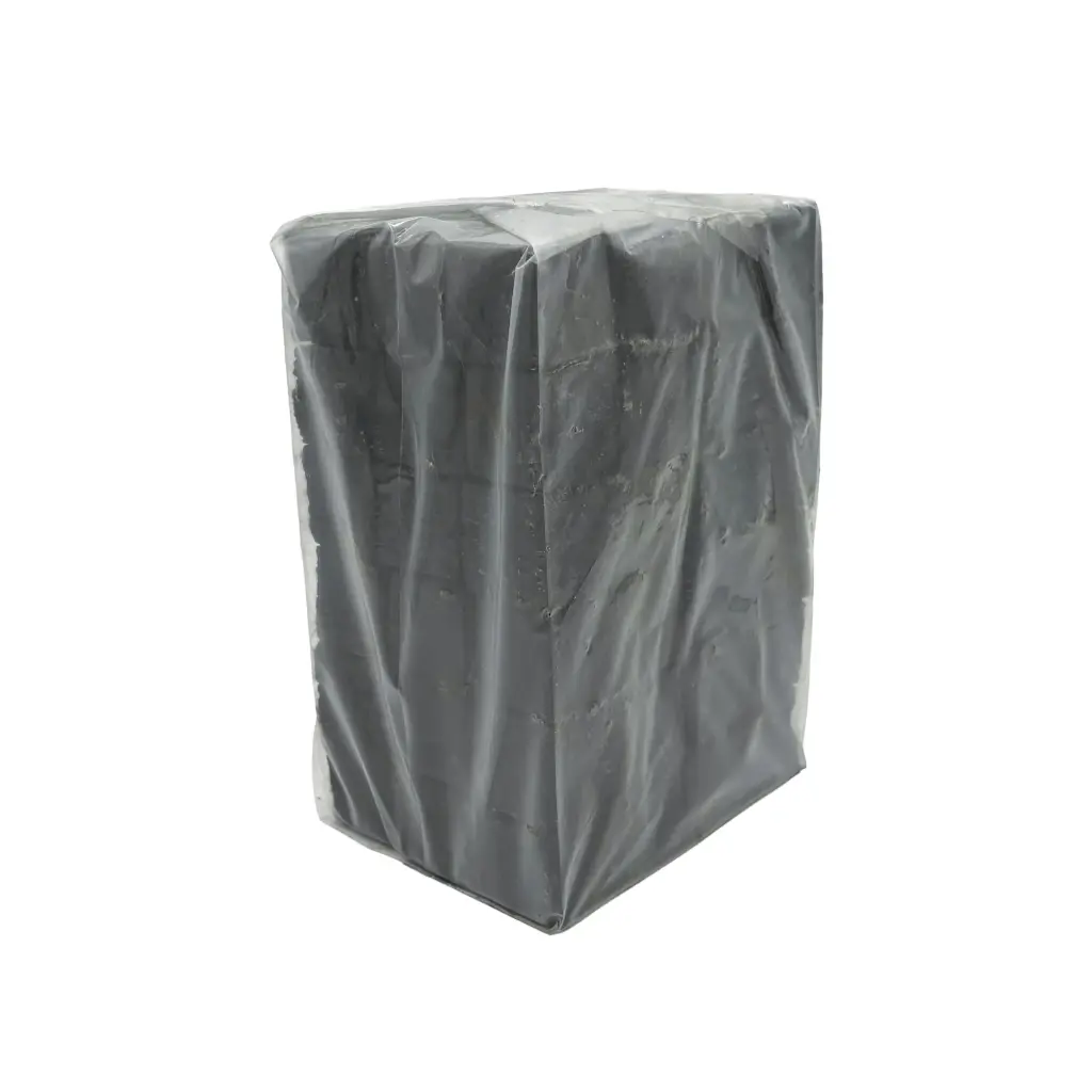 20 Kg Black Almas Coconut Shell Charcoal, Square Cubes, 72 pcs per bag, 20 bags per box