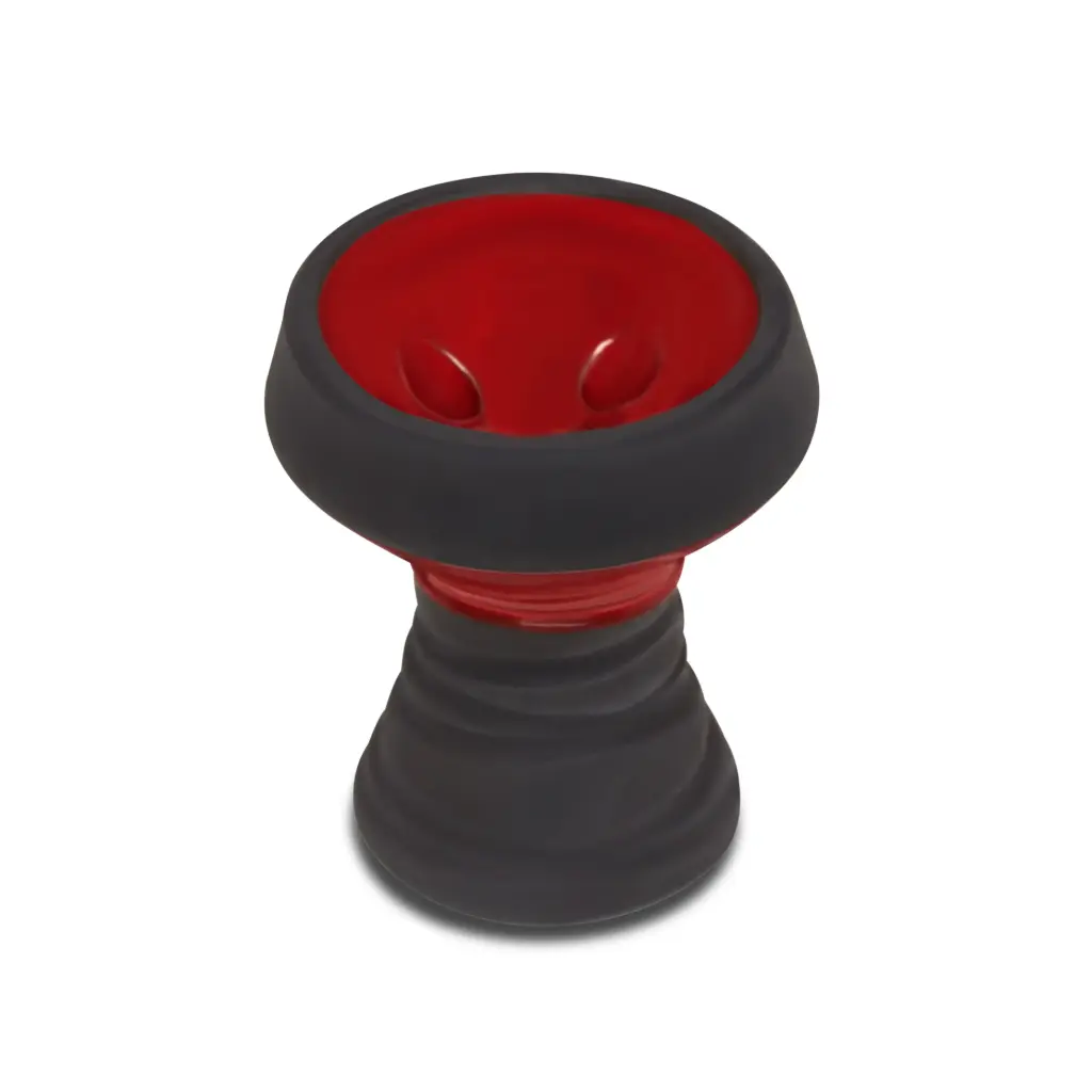 B.Y.O. BlackStone Hookah Bowl, 2 Tone, Red