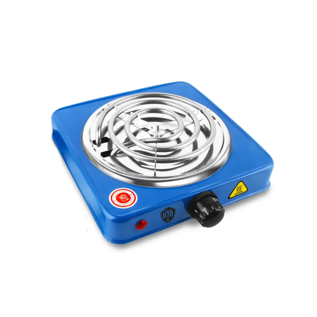 B.Y.O. Electric Hookah Burner Hot Plate, Blue