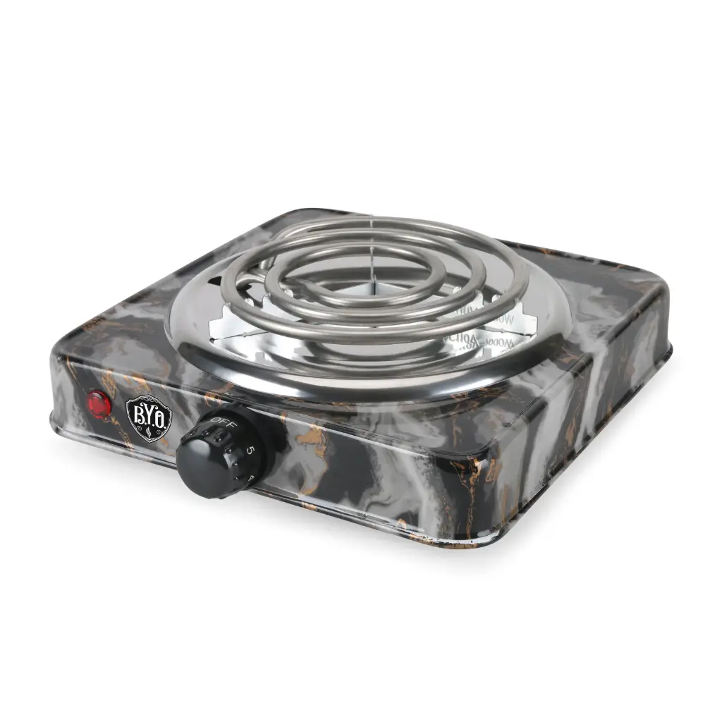 B.Y.O. Electric Hookah Burner Hot Plate, Onyx
