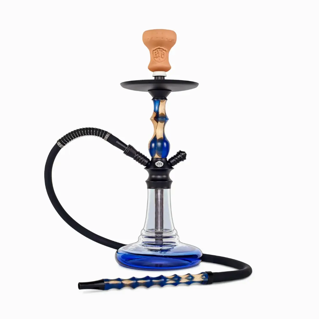 18" Chika, Blue Resinwood, Click Technology, 1 Hose, B.Y.O. Color Box