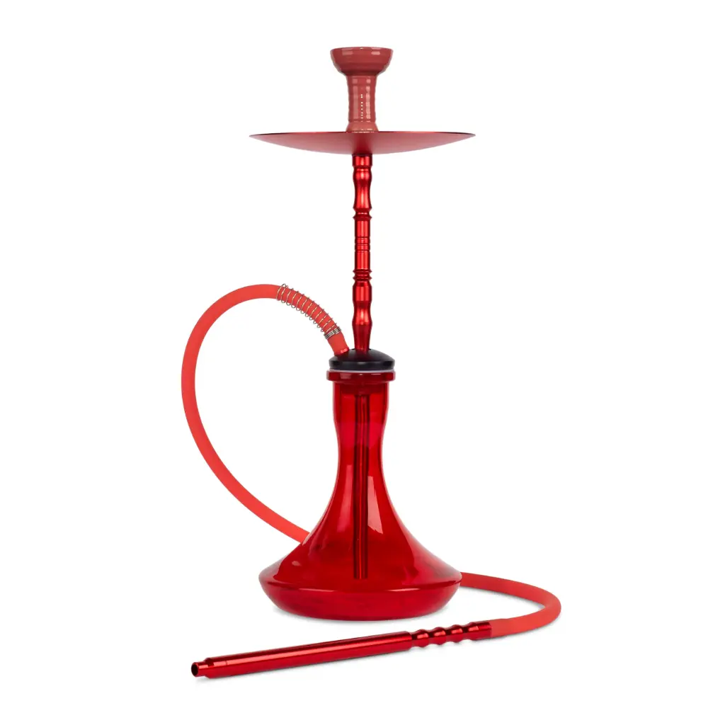 23" Amira Smoke Staxx Hookah, 1 Hose Red, Color Box