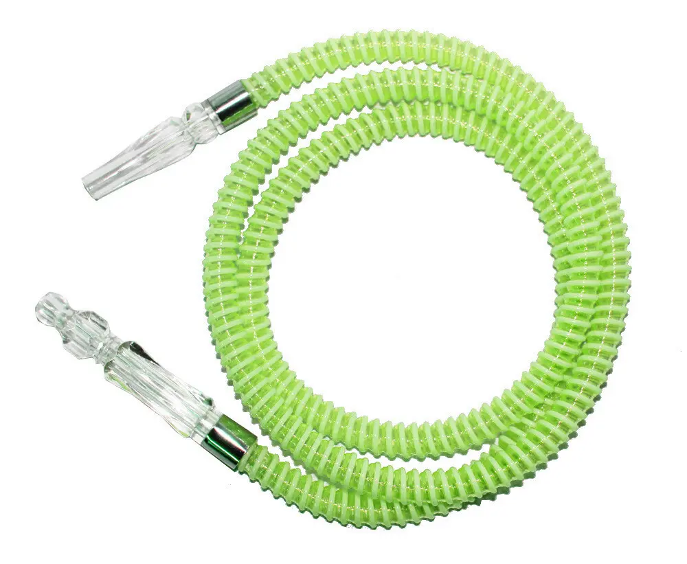 4 ft. Plastic Reusable Hookah Hose, Green