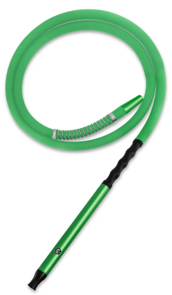 6' Silicone Hose with Color Aluminum Handle, Green
