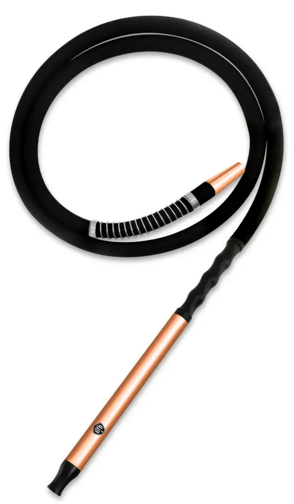 6' Silicone Hose with Color Aluminum Handle, Gold