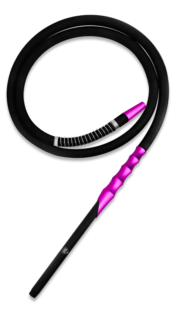 6' Silicone Hose with Custom Color Aluminum Handle, Purple