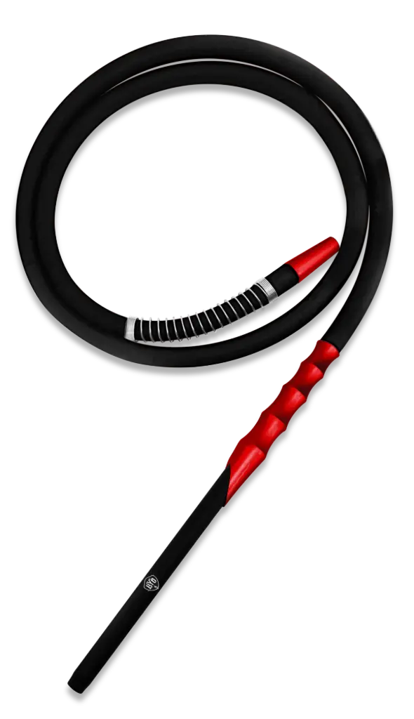 6' Silicone Hose with Custom Color Aluminum Handle, Red