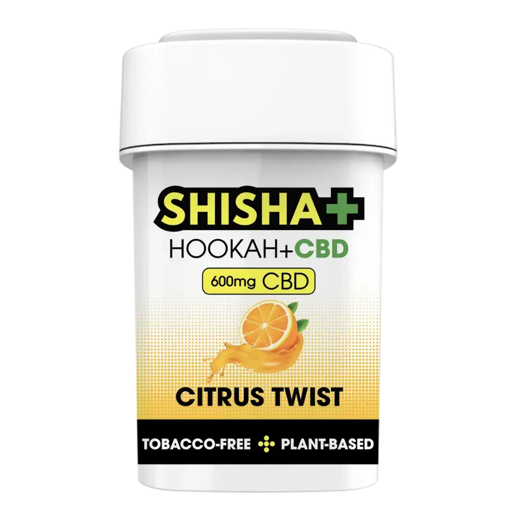 Shisha Plus CBD, Citrus Twist, 100g, 600mg CBD, Herbal Shisha