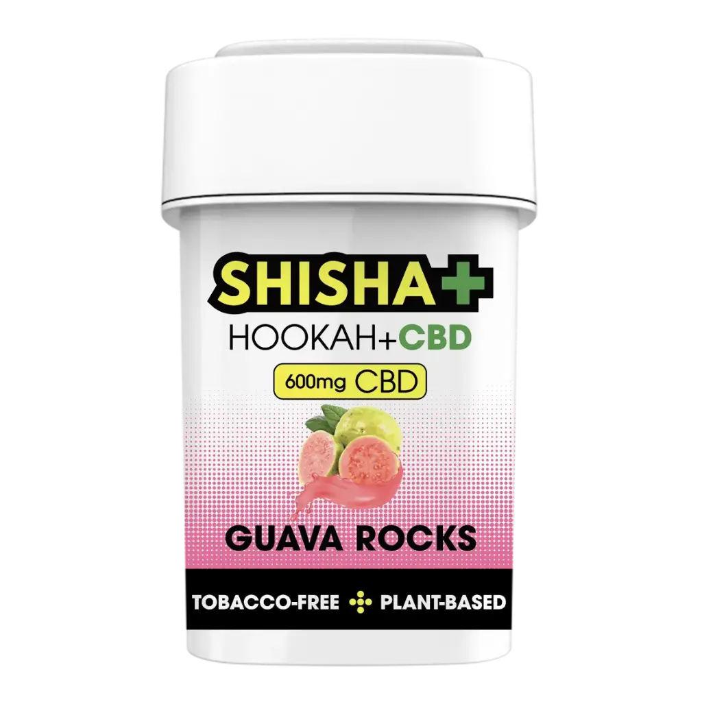 Shisha Plus CBD, Guava Rocks, 100g, 600mg CBD, Herbal Shisha