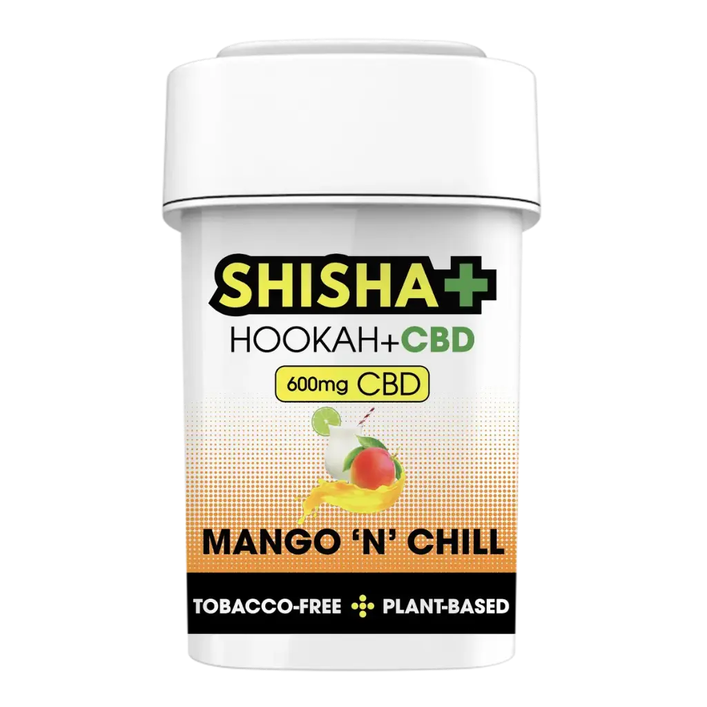 Shisha Plus CBD, Mango 'n' Chill, 100g, 600mg CBD, Herbal Shisha