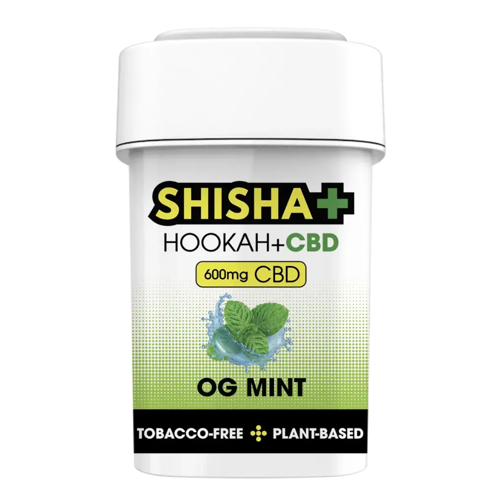 Shisha Plus CBD, OG Mint, 100g, 600mg CBD, Herbal Shisha