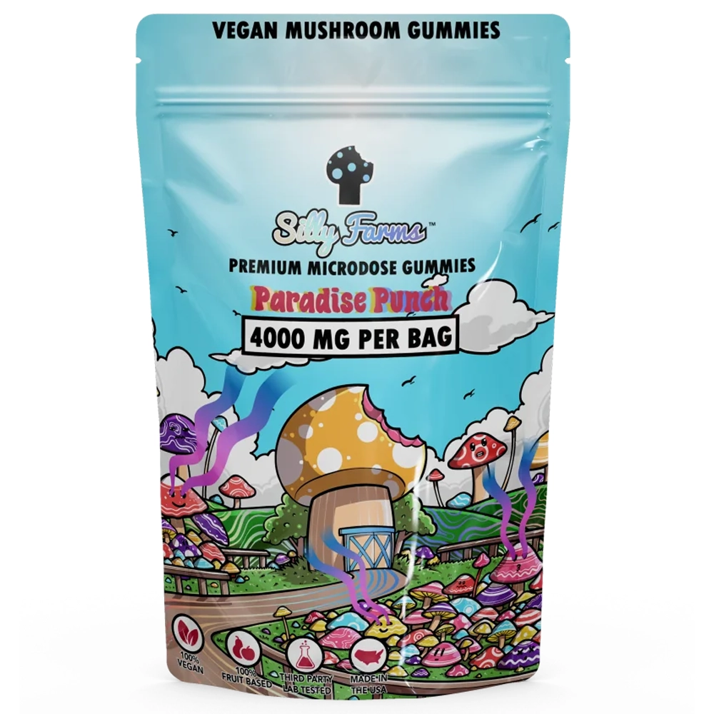 SILLY FARMS Magic Mushroom Gummies Paradise Punch 10ct