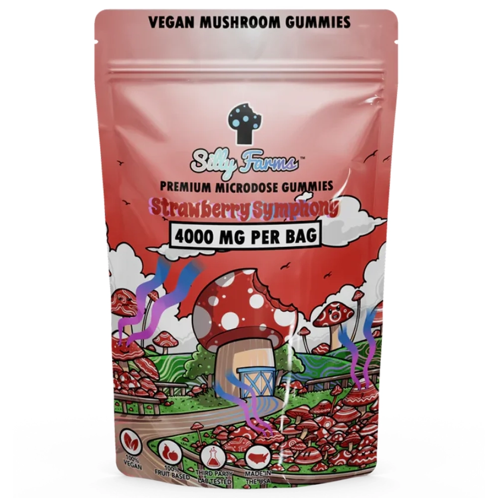 SILLY FARMS Magic Mushroom Gummies Strawberry Symphony 10ct