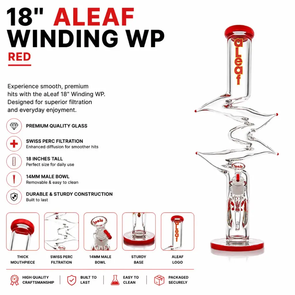 18" ALEAF WINDING WP RED
