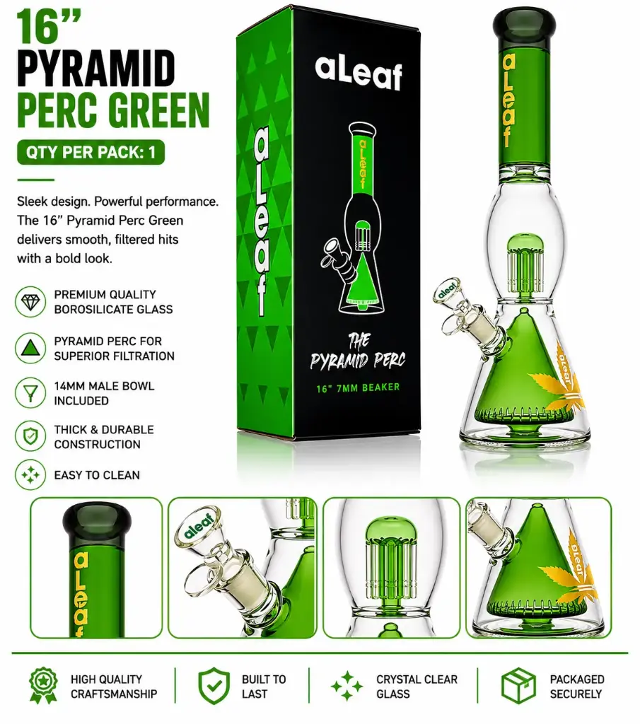16" PYRAMID PERC GREEN