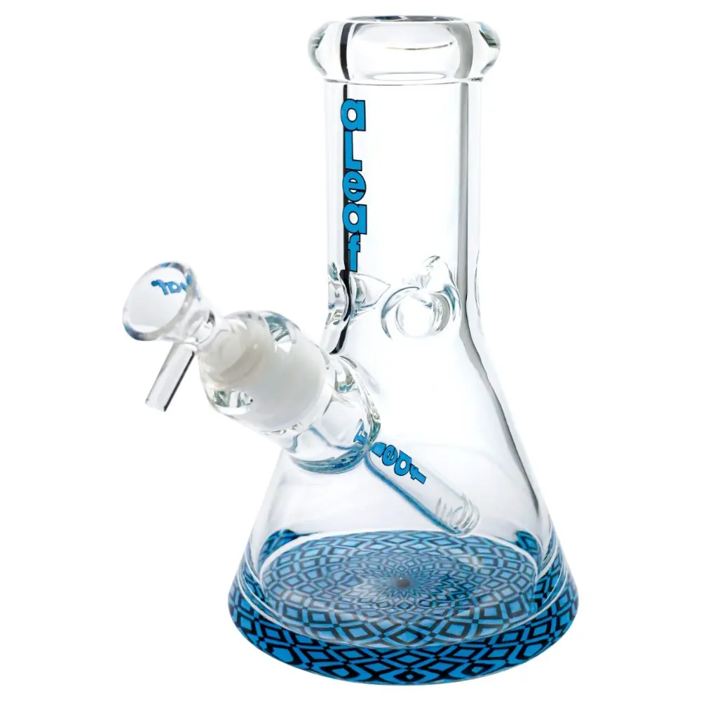 8" ABSTRACT BEAKER BLUE