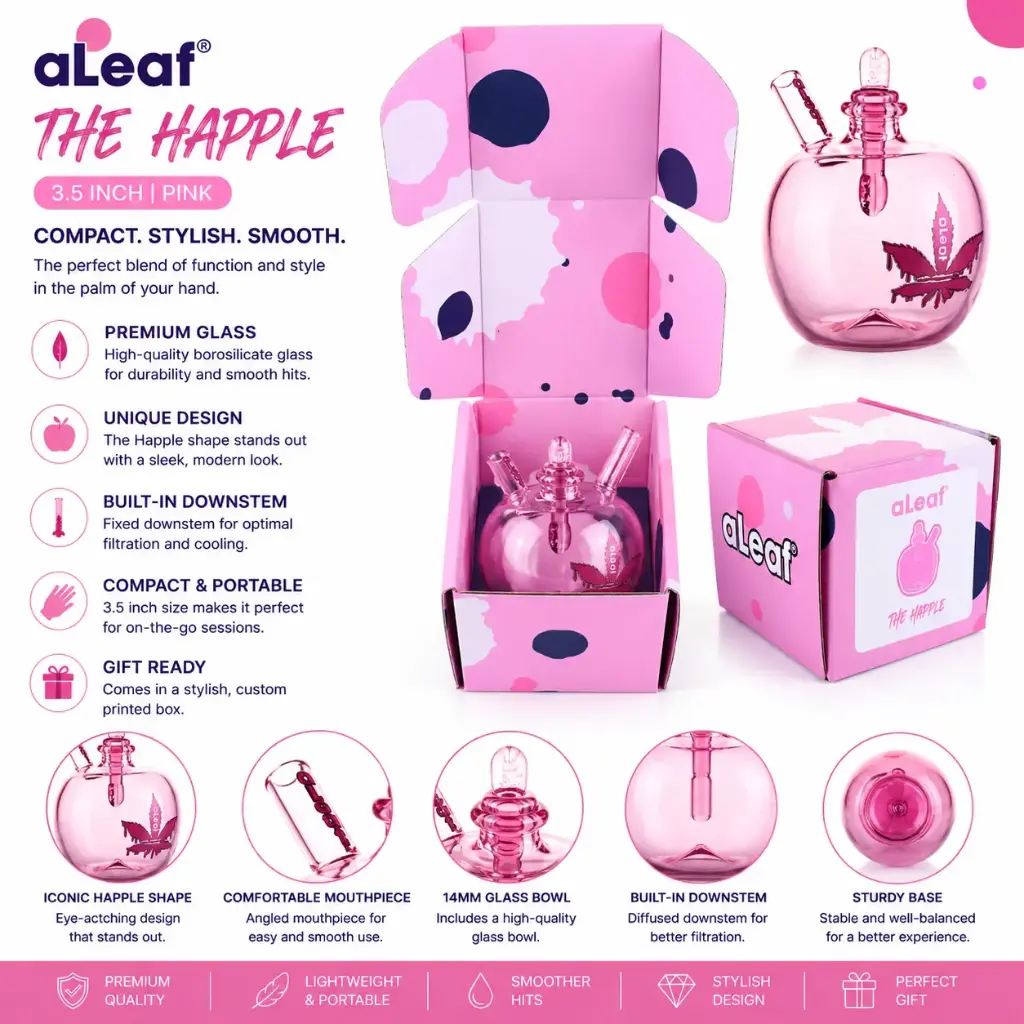 3.5'' ALEAF THE HAPPLE PINK
