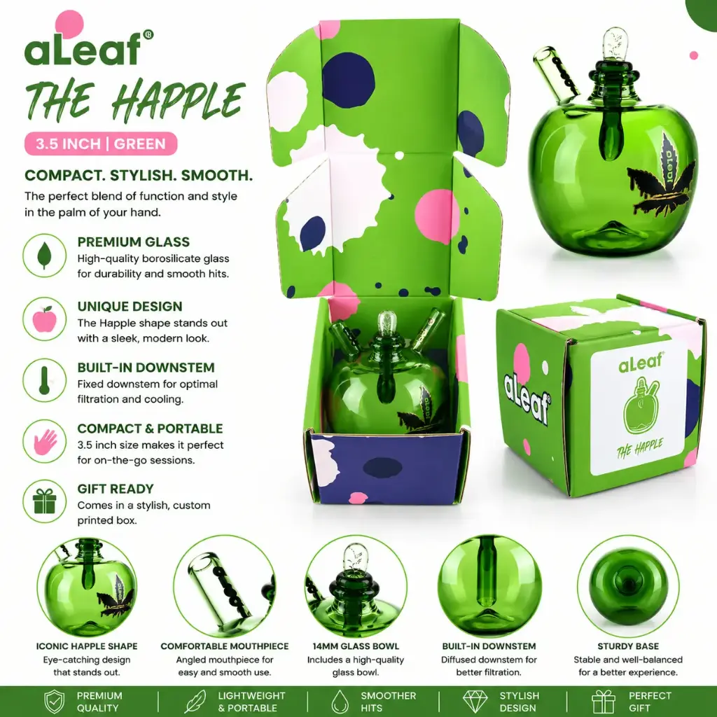 3.5'' ALEAF THE HAPPLE GREEN