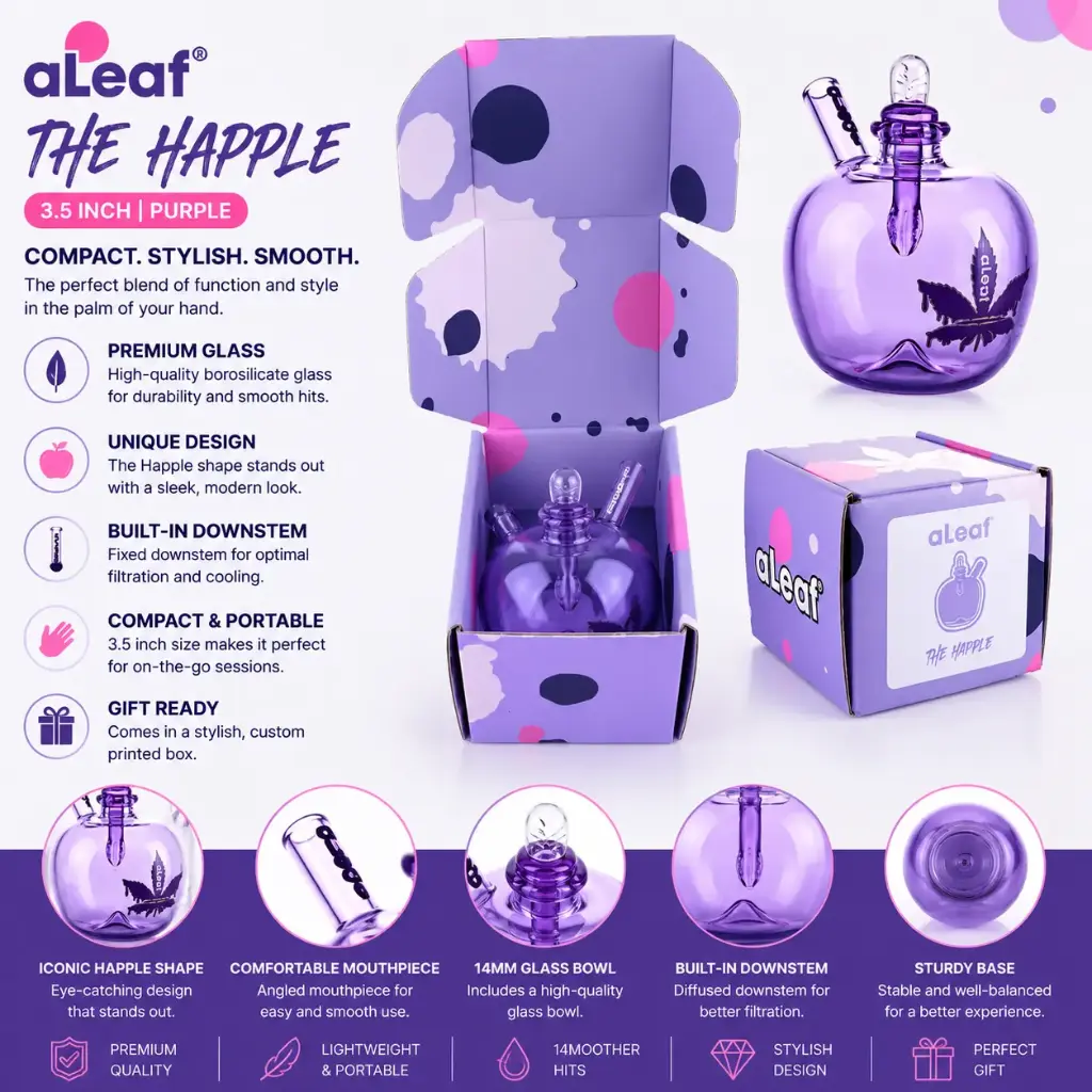 3.5'' ALEAF THE HAPPLE PURPLE