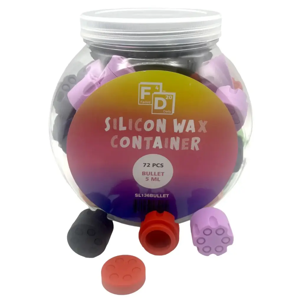 5ML SILICONE BULLET WAX CONTAINER 72CT
