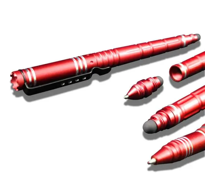 6" Tactical Pen Red