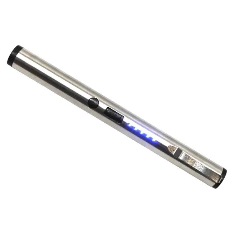 Silver High Power 100kv Pen USB Charge Stun Gun Silver