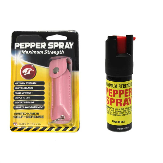 0.5 Pepper Spray with Pink Case